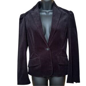 John Rocha fitted black corduroy women’s blazer size 8